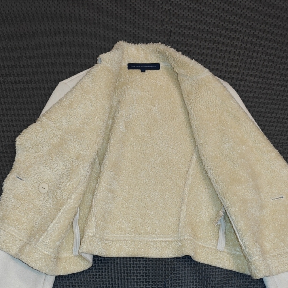 French Connection Cream Teddy Jacket - Picture 5 of 5